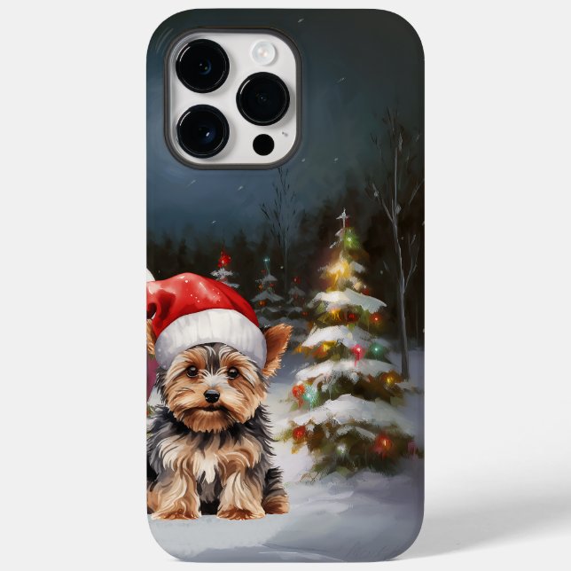 Yorkshire Terrier Caravan Christmas Adventure Case-Mate iPhone Case (Back)