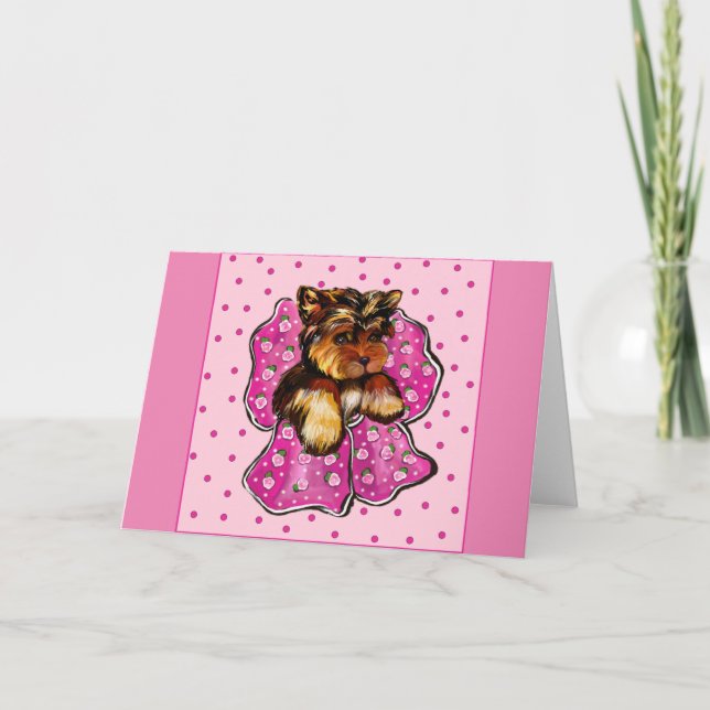 YORKSHIRE TERRIER CARD (Front)