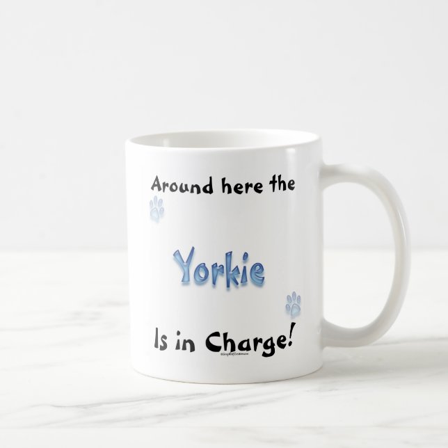Yorkshire Terrier Charge Coffee Mug (Right)