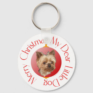 Yorkshire Terrier Christmas Keychain