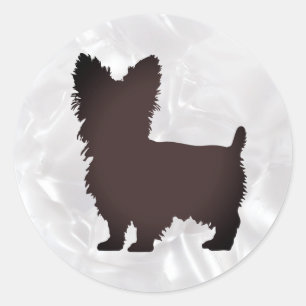 Yorkshire Terrier Classic Round Sticker