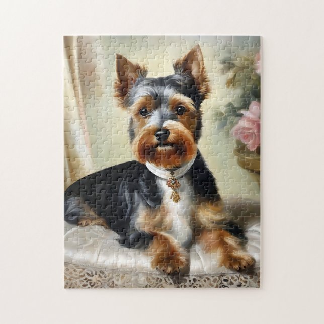 Yorkshire Terrier Cute Dog Jigsaw Puzzle (Vertical)