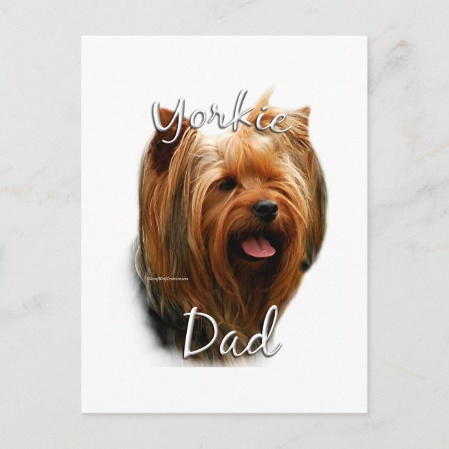 Yorkshire Terrier Dad 2 Postcard (Front)