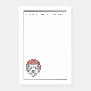 Yorkshire Terrier Daredevil   Add Your Name Post-it Notes