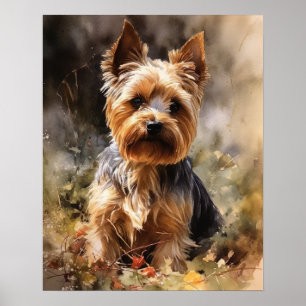 Yorkshire Terrier Dog Art Imprimer Poster