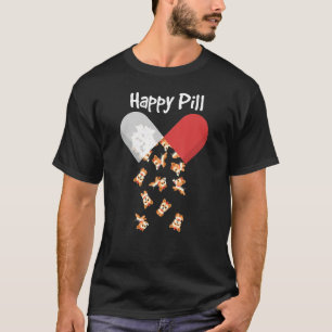 Yorkshire Terrier Dog Happy Pill Yorkie Mom Dad T-Shirt