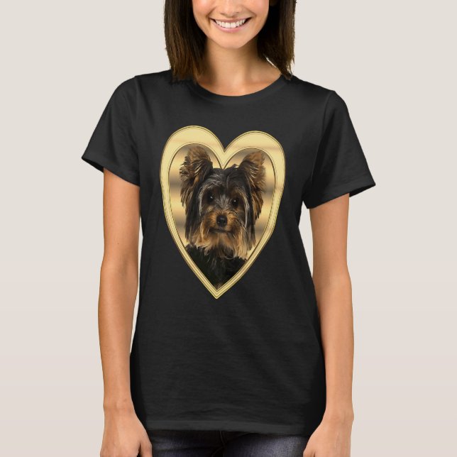 Yorkshire Terrier  Dog Heart   Yorkshire Terrier   T-Shirt (Front)