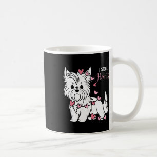 Yorkshire Terrier Dog I Steal Hearts Cute Valentin Coffee Mug