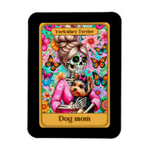 Yorkshire Terrier Dog Mom Tarot Card Magnet