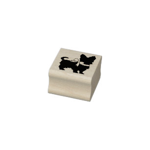 Yorkshire Terrier Dog Puppy Yorkie Rubber Stamp