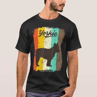 Yorkshire Terrier Dog Retro Vintage Design T-Shirt
