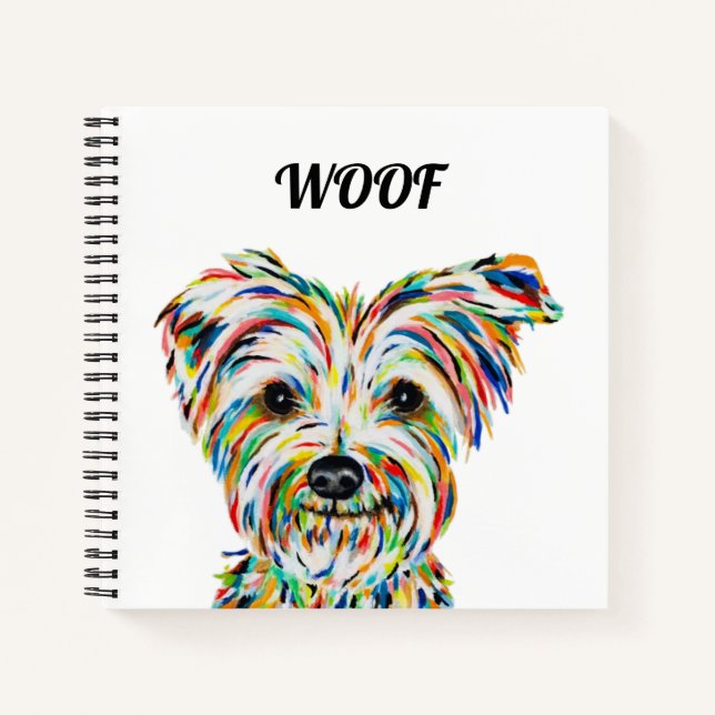 Yorkshire Terrier Dog Square Notebook (Front)