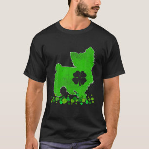 Yorkshire Terrier Dog St. Patrick's Day Cute Shamr T-Shirt