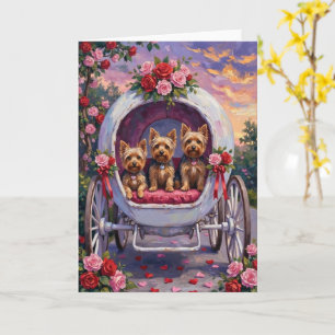 Yorkshire Terrier Dog Valentine's Day Card