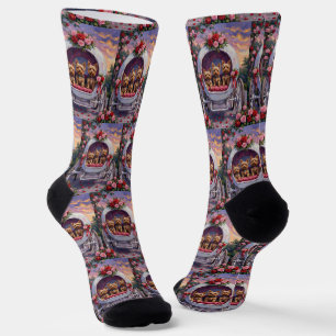 Yorkshire Terrier Dog Valentine's Day Socks