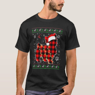 Yorkshire Terrier Dog Xmas Santa Hat Ugly Christma T-Shirt