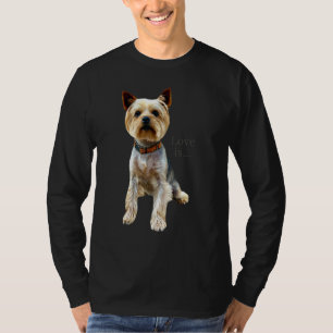 Yorkshire Terrier Dog Yorkie Mom Dad Love Terrier T-Shirt