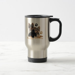 Yorkshire Terrier Double Trouble Gifts Travel Mug