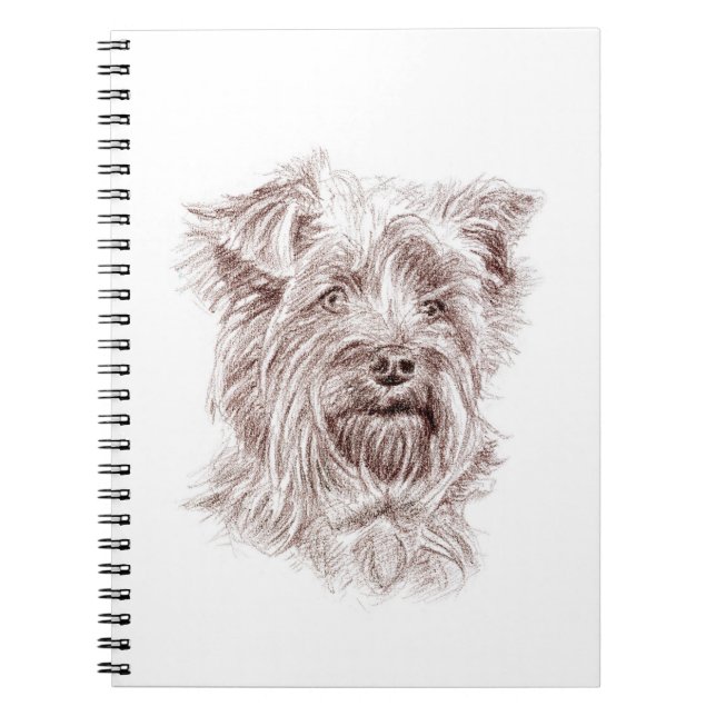 Yorkshire Terrier Drawing Notebook (Front)