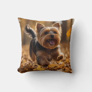 Yorkshire Terrier Élégant oreiller à lancer