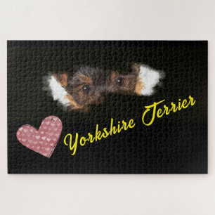 Yorkshire Terrier Eyes Solid Colour 1000 piece  Jigsaw Puzzle