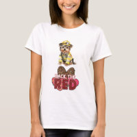 Yorkshire Terrier Firefighter Back The Red
