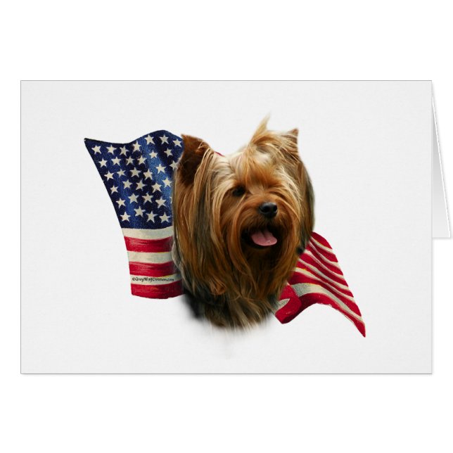Yorkshire Terrier Flag (Front Horizontal)