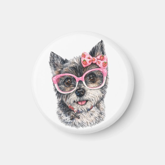 Yorkshire Terrier Gift for Dog Lovers Magnet (Front)