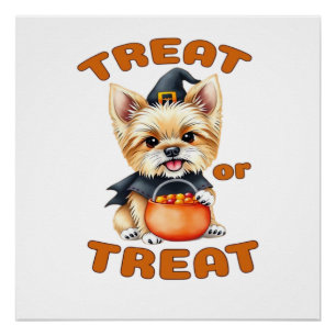 Yorkshire Terrier Halloween Dog Costume �Treat or Poster
