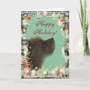 Yorkshire Terrier holiday card