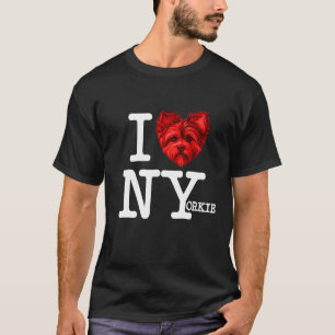 Yorkshire Terrier   I Heart New Yorkie Pun Parody T-Shirt