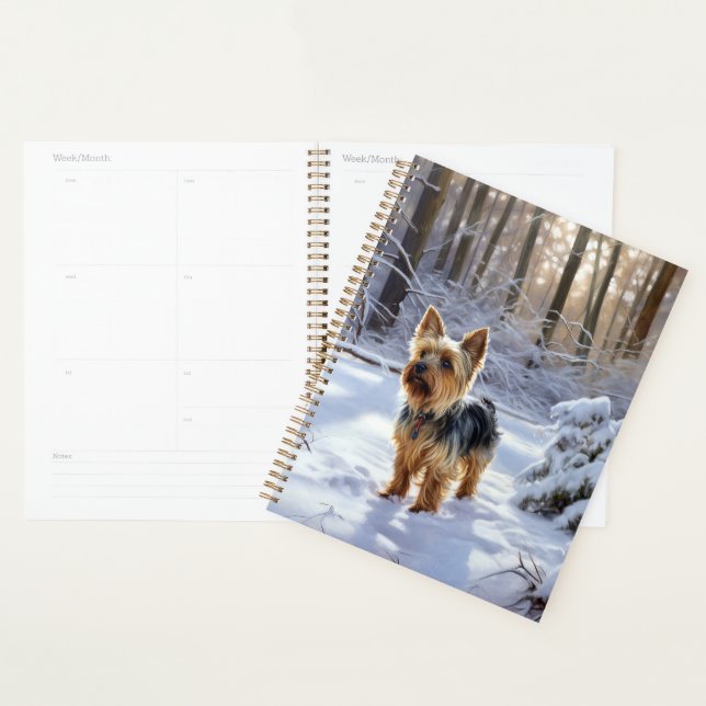 Yorkshire Terrier Let It Snow Christmas Planner (Display)