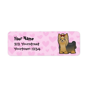 Yorkshire Terrier Love (longhair with bow)