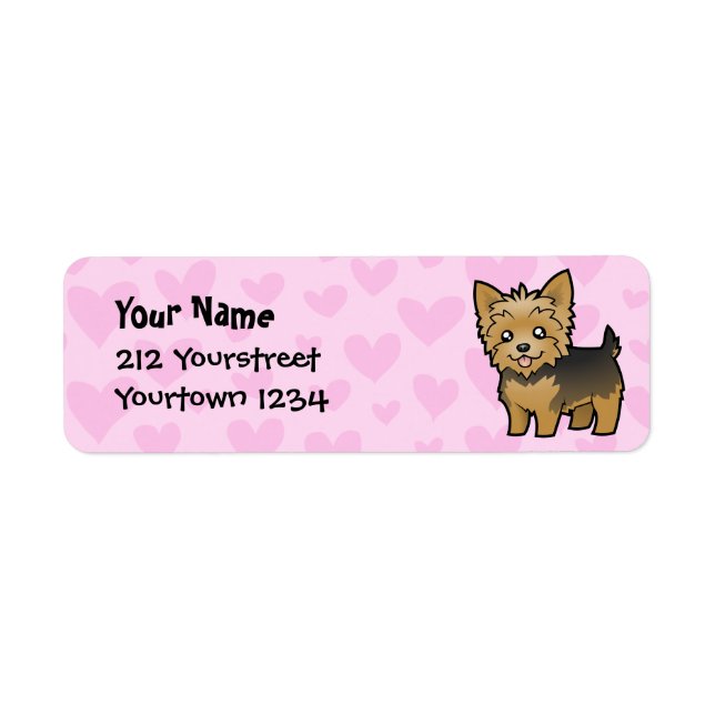 Yorkshire Terrier Love (short hair no bow) (Front)