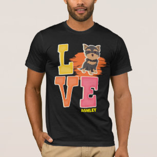 Yorkshire Terrier lovers cute colour T-Shirt