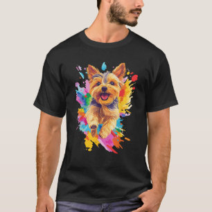 Yorkshire Terrier Lovers Splash Art Yorkshire Terr T-Shirt
