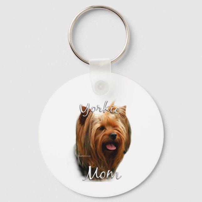 Yorkshire Terrier Mom 2 Keychain (Front)