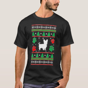 Yorkshire Terrier Mom Ugly Christmas T-Shirt