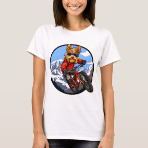 Yorkshire Terrier Mountainbike / Biker Dog T-Shirt