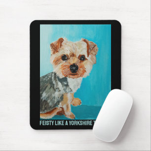 Yorkshire Terrier Painting by Alfred Fox Mouse Pad