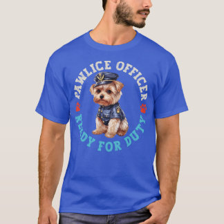 Yorkshire Terrier Pawlice Officer T-Shirt
