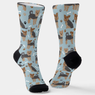 Yorkshire Terrier Paws and Bones Yorkie Dog Socks