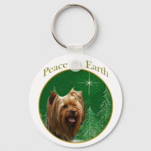 Yorkshire Terrier Peace Keychain