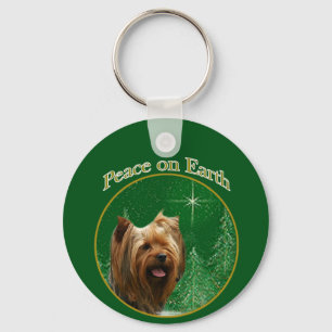 Yorkshire Terrier Peace Keychain
