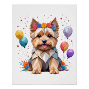 Yorkshire Terrier Playful Adorable Fun Animal Cute Poster