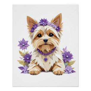 Yorkshire Terrier Playful Adorable Fun Animal Cute Poster