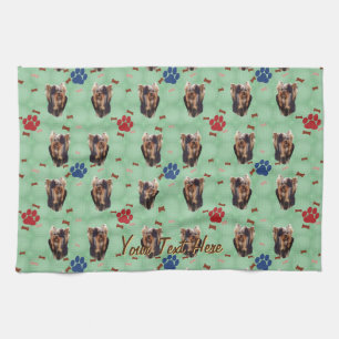 Yorkshire Terrier Portrait Kitchen Towel