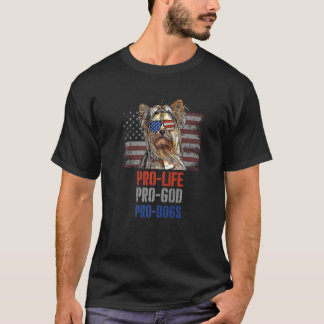 Yorkshire Terrier Pro Life Pro God Pro Dogs T-Shirt