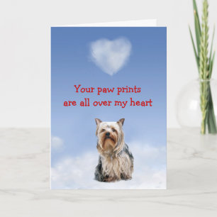 Yorkshire Terrier Puppy Love Card