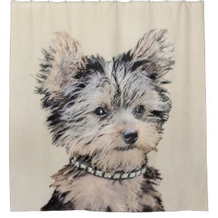 Yorkshire Terrier Puppy Painting Original Dog Art